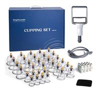 KingPavonini Set di 32 coppettazioni professionali cinesi con magneti, coppettazione sottovuoto portatile per riduzione della cellulite, sollievo dal dolore e circolazione sanguigna