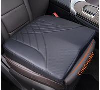 kingphenix Cuscino per sedile auto, in memory foam, per migliorare la vista di guida, sollievo dal coccige e dalla parte bassa della schiena, cuscino per auto, camion, sedia da ufficio (nero)
