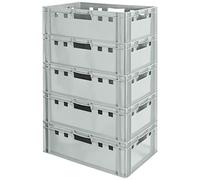 Kingpower Carne Riquadro E2 Carne Impilabile Scatola di Immagazzinaggio Contenitore Grigio, Numero:5