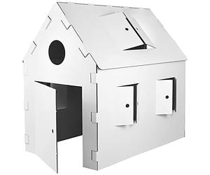 Kingpower Selezione Casa di Gioco per Bambini Castello di Cavaliere Giocare Castello Castello Casa di Cartone Casa di Cartone Casa di Gioco Casa dei bambini da colorare, Modello: Playhouse Bianca
