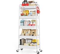 KINGRACK Carrello 5 ripiani metallo ruote