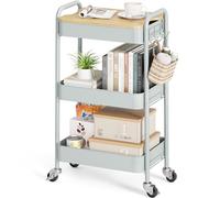 KINGRACK Carrello Cucina 3 Livelli Ruote