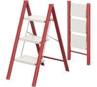KINGRACK Scala a 3 gradini rossa