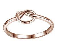 Kingray Jewelry Anello in acciaio inox con nodo d'amore, promessa dell'amicizia, misura 3-13, Metallo