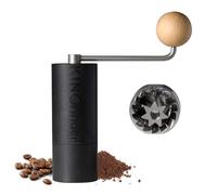 KINGrinder Macinacaffè manuale leggero P2 per moka, caffettiera francese, gocciolamento ed espresso, con consistenza di montaggio, in acciaio inox, capacità 20 g, 5BP2001-BK