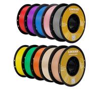 Kingroon Filamento PLA, filamento per stampante 3D, filamento PLA 1,75 mm, precisione dimensionale +/- 0,03 mm, 10 rotoli, 10 rotoli da 10 kg bobina (22 lbs)..