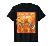 King's Day Chaos: Vivace Divertimento per Le celebrazioni Olandesi Maglietta