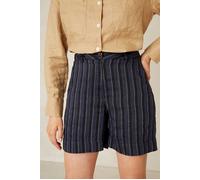 Kings Of Indigo Bangja Blue Linen Stripe Taglia: 24 | Pantaloncini Outlet | Donna | Blu