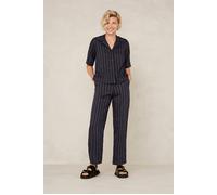 Kings Of Indigo Morrigan Blue Linen Stripe Taglia: L | Magliette intime Outlet | Donna | Blu