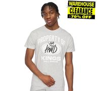 Kings Will Dream Scena Uomo Cotone Casual Designer T-Shirt Grafico Tee Grigio