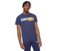 Kings Will Dream T-Shirt Graphic In Cotone Casual Per Uomo Navy Etichettata