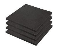 KingsBox Tappeto Palestra, Pavimento Gommato Palestra Royal 4Pcs 50x50x2 cm per Home Gym, MADE IN EUROPE, Tappeto Fonoassorbente Protettivo, Durevole, Antiurto, Resistente all'Acqua, Multiuso