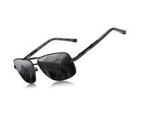 KINGSEVEN 2023 Marca Uomini Alluminio Occhiali da sole HD Polarized UV400 Specchio Uomini Occhiali da sole Donne per gli Uomini Oculos de sol N724, nero/grigio, 58