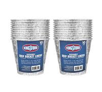 Kingsford Sacchetti usa e getta per secchio antigoccia, 10 pezzi, in alluminio, per barbecue e grill, facili da pulire, si adattano alla maggior parte dei secchi antigoccia standard (confezione da 2,