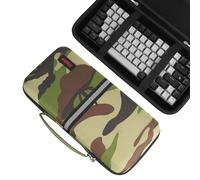 Kingshion Borsa da viaggio rigida, custodia per tastiera 75% compatibile con Keychron K2, Melgeek, Logitech POP Keys Mechanical, mini tastiera meccanica senza fili MX, tastiera portatile wireless a 84