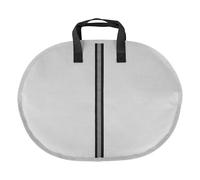 Kingshion Grande borsa portaoggetti per piatti, 45,7 x 33 cm, impilabile con interno imbottito, contenitori per piatti e servizi (grigio chiaro)