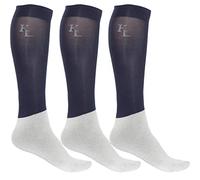 Kingsland - Confezione da 3 paia di calze da allenamento, per uomo e donna, con logo KL, colore: navy, Blu (blu navy), 29-35