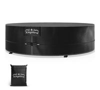 Kingsleeve® Copertura Protettiva per Isola Prendisole Impermeabile Resistente Telo di Protezione per Mobili da Esterno Copri-Lettino da Giardino Rotondo Ø236x67cm