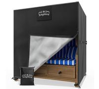 Kingsleeve® Copertura Protettiva per Poltrona Sdraio da Spiaggia Resistente all'inverno 120x90x160/140cm Copertura Impermeabile e Resistente ai Raggi UV Coperture sedie Sdraio da Spiaggia Strandkorb