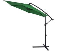 Kingsleeve Ombrellone da Giardino Decentrato UV 50+ Protezione Antivento Regolabile 330cm Manovella Terrazzo Balcone