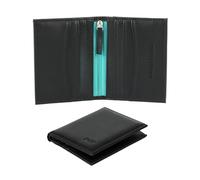 Kingsley & Harper Portafoglio in pelle PU - Design sottile bifold - 8 slot per schede, slot per carte posteriore, scomparto portamonete con cerniera, spaziosa sezione note, confezione regalo di alta