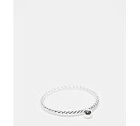 Kingsley Ryan - Bracciale intrecciato con sfera in argento sterling S
