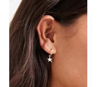 Kingsley Ryan - Orecchini a cerchio in argento sterling con charm a forma di stella No Size