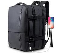 KINGSLONG Zaino per Laptop Espandibile 25-35L Adatto per Laptop da 17 Pollici Resistente All'acqua per Uomini e Donne Scuola Affare da Viaggio con Porta di Ricarica USB