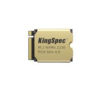 KingSpec SSD da 2TB M.2 2230 PCIe Gen4 NVMe con dissipatore di calore, fino a 5000MB/s interno Solid State Drives, compatibile con Steam Deck, ASUS ROG Ally, Surface Pro, Laptop
