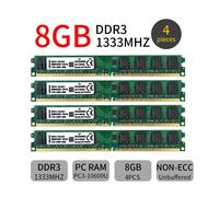 Kingston 32GB 16GB 8GB DDR3 1333MHz PC3-10600 240Pin Desktop PC Memoria RAM IT