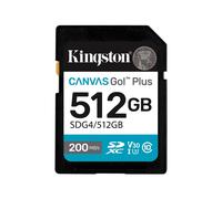 Kingston 512GB SDXC Canvas Go Plus Gen4 200MB/s C10 UHS-I U3 SDG4/512GB