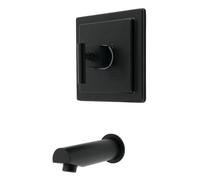 Kingston Brass KB8650CQLTO Claremont Rubinetto monocomando per vasca bilanciata a pressione, nero opaco