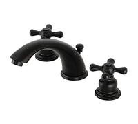 Kingston Brass KB960AX rubinetto da bagno diffuso vittoriano, nero opaco