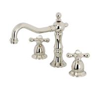 Kingston Brass KS1976AX 8" Rubinetto per lavabo diffuso, Nichel Lucido