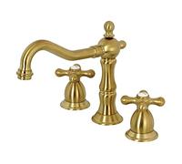 Kingston Brass KS1977AX 8" Rubinetto per lavabo diffuso, Ottone Satinato