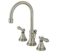 Kingston Brass KS2988BAL Heirloom - Rubinetto per bagno con pop-up in ottone, nichel spazzolato