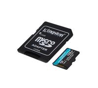 KINGSTON CANVAS GO PLUS - CARTE MÉMOIRE FLASH (ADAPTATEUR MICROSDXC VERS SD INCLUS(E)) - 128 GO - A2 / VIDEO CLASS V30 / UHS-I