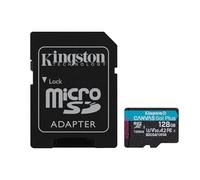Kingston Canvas Go Plus microSDXC Scheda Di Memoria Gen4 200MB/s A2 U3 V30 128GB Adattatore Incluso-SDCG4/128GB