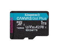 Kingston Canvas Go Plus microSDXC Scheda Di Memoria Gen4 200MB/s A2 U3 V30 1TB Confezione Singola Senza Adattatore-SDCG4/1TBSP