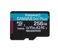 Kingston Canvas Go Plus microSDXC Scheda Di Memoria Gen4 200MB/s A2 U3 V30 256GB Confezione Singola Senza Adattatore-SDCG4/256GBSP