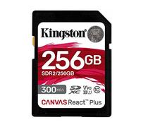 Kingston Canvas React Plus 256GB SDXC Speicherkarte UHS-II 300R/260W U3 V90 for Full HD/4K/8K - SDR2/256GB