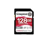 Kingston Technology 256GB Canvas React Plus SDXC UHS-II 280R/150W U3 V60 for Full HD/4K