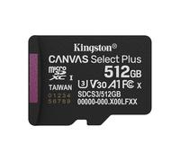 Kingston Canvas Select Plus Scheda di memoria microSD 512GB micSDXC Gen3 150R A1 Adattatore SD non incluso - SDCS3/512GBSP