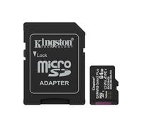 Kingston Canvas Select Plus Scheda di memoria microSD 64GB microSDXC Gen3 100MB/s A1 Adattatore SD incluso - SDCS3/64GB