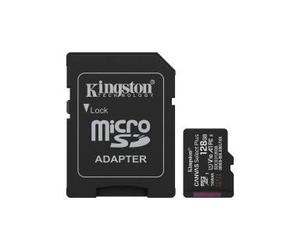 Kingston Canvas Select Plus Scheda MicroSDXC 128GB + Adattatore