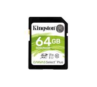 Kingston Technology Scheda SDXC Canvas Select Plus 100R C10 UHS-I U1 V10 da 64GB