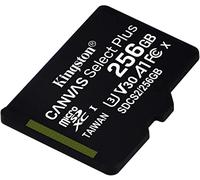 Kingston Technology Scheda micSDXC Canvas Select Plus 100R A1 C10 da 256GB confezione singola senza adattatore