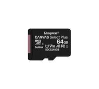 Kingston Technology Canvas Select Scheda micSDXC Plus 100R A1 C10 da 64GB + adattatore