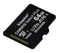 Kingston Canvas Select Plus SDCS2/64GBSP Scheda microSD Classe 10, senza Adattatore SD, 64 GB