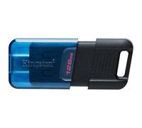 KINGSTON - Chiavetta USB 128 GB Data Treveler 80 M Interfaccia 3.2 Gen 1 (3.1 Gen 1) Tipo C Colore Nero /Blu